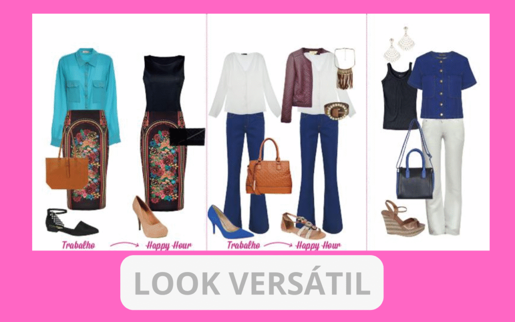 Looks versáteis: do trabalho ao happy hour com poucas trocas Looks versáteis: do trabalho ao happy hour com poucas trocas