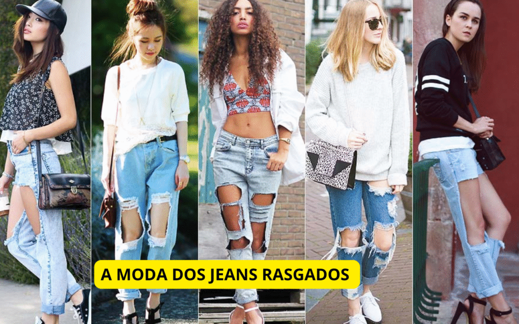 Como usar jeans rasgado aos 40 com elegância e estilo 